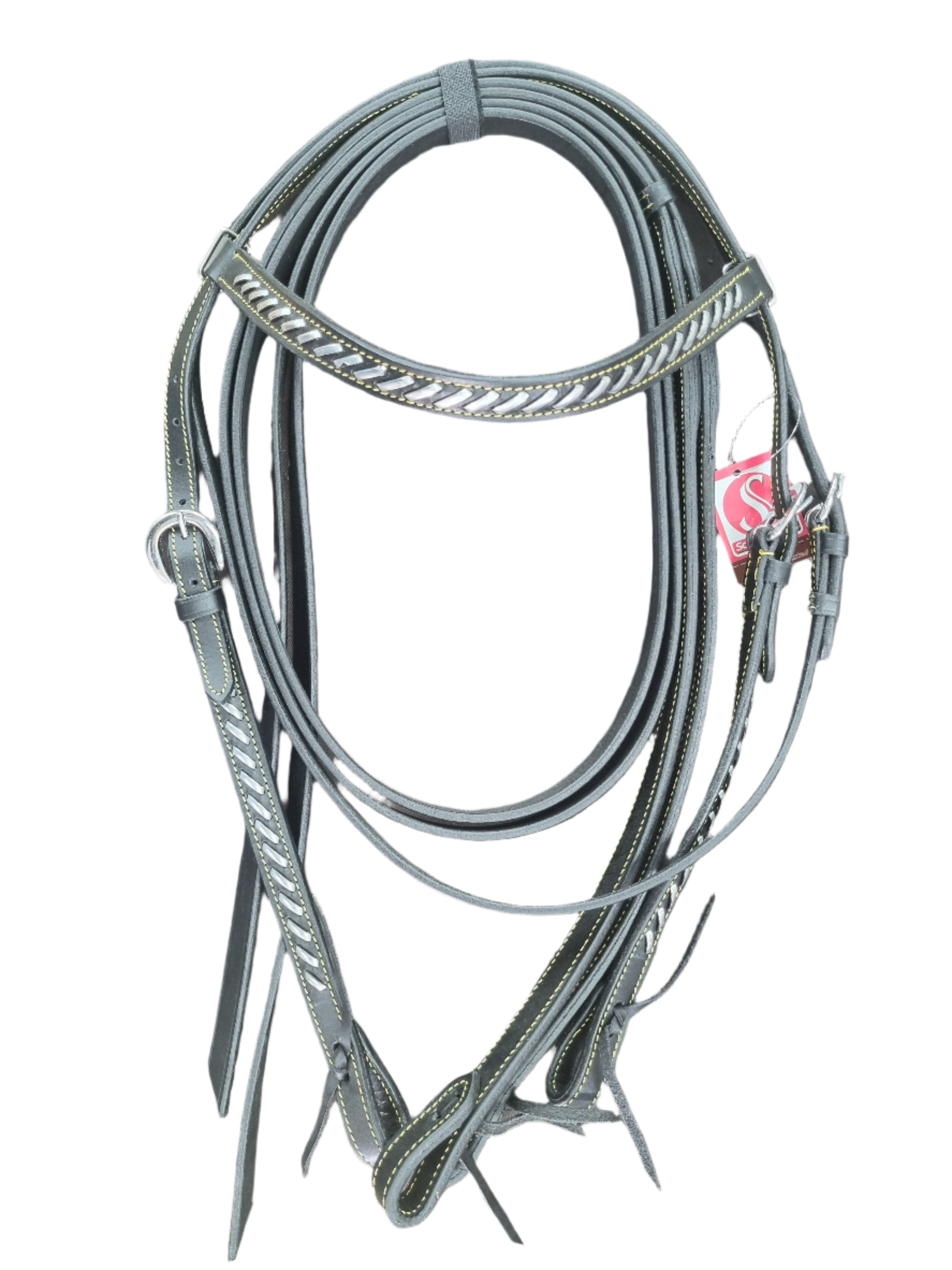Bridle Western Silver Lacing
